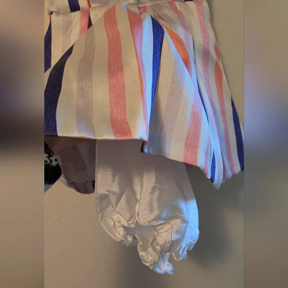 Pippa & Julie Striped Pink and Blue Kids Dress - Picture 3 of 5